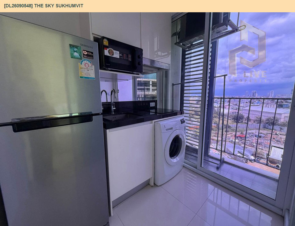 รูป DL26090548 ให้เช่าคอนโด เดอะ สกาย สุขุมวิท (The Sky Sukhumvit) ใกล้ BTS อุดมสุข พร้อมเข้าอยู่ โทรด่วน 0653619502 LineID @952jdxxk - รูปที่ 4/8