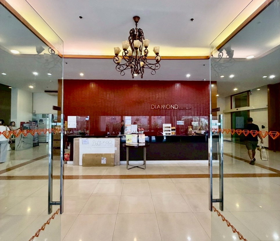 รูป ขาย คอนโด Diamond Sukhumvit 50 (ไดมอนด์ สุขุมวิท 50)58 ตรม 2 นอน 2 น้ำ ห้องมุม ชั้นที่ 10 - รูปที่ 10/15