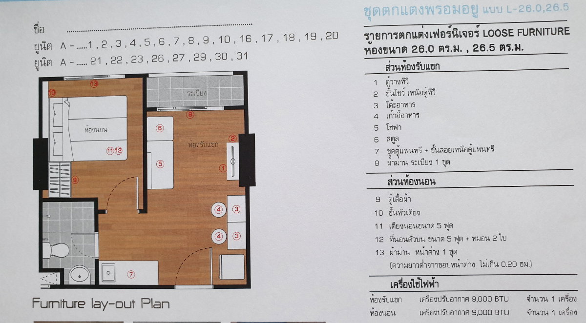 รูป ให้เช่าคอนโดชะอำ LPN ลุมพินี ซีวิว ชะอำ อาคาร A ค่าเช่า 6,000 บ/ด - รูปที่ 29/29