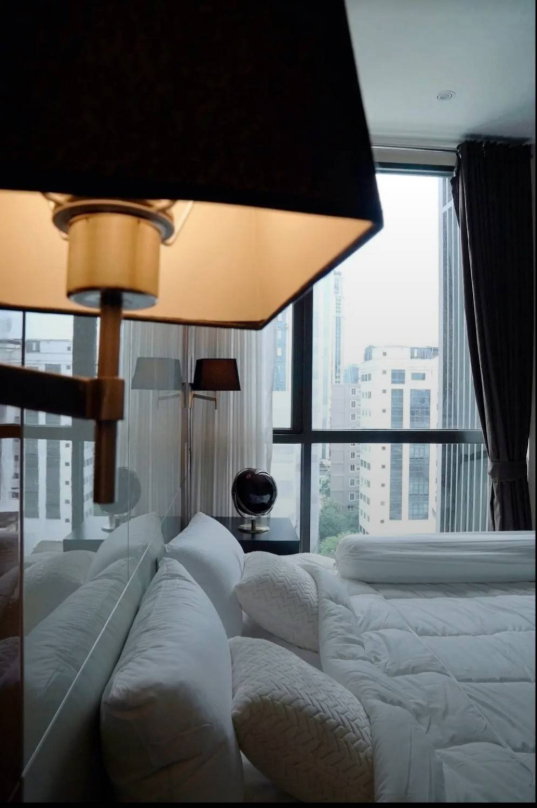 รูป ปล่อยเช่าห้องชุด Super Luxury ห้องสวยมาก วิวโล่ง สุขุมวิทแอเรีย 1 นอน 1 น้ำ พร้อมเฟอร์และเครื่องใช้ไฟฟ้า สิ่งอำนวยความสะดวกในโครงการ - รูปที่ 3/19