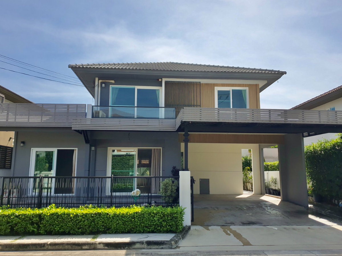 รูป ขาย บ้านเดี่ยว มัณฑนา เลค วัชรพล 53 ตรว. บนพื้นที่ส่วนกลาง 50 ไร่ พร้อมทะเลสาบ - รูปที่ 1/14