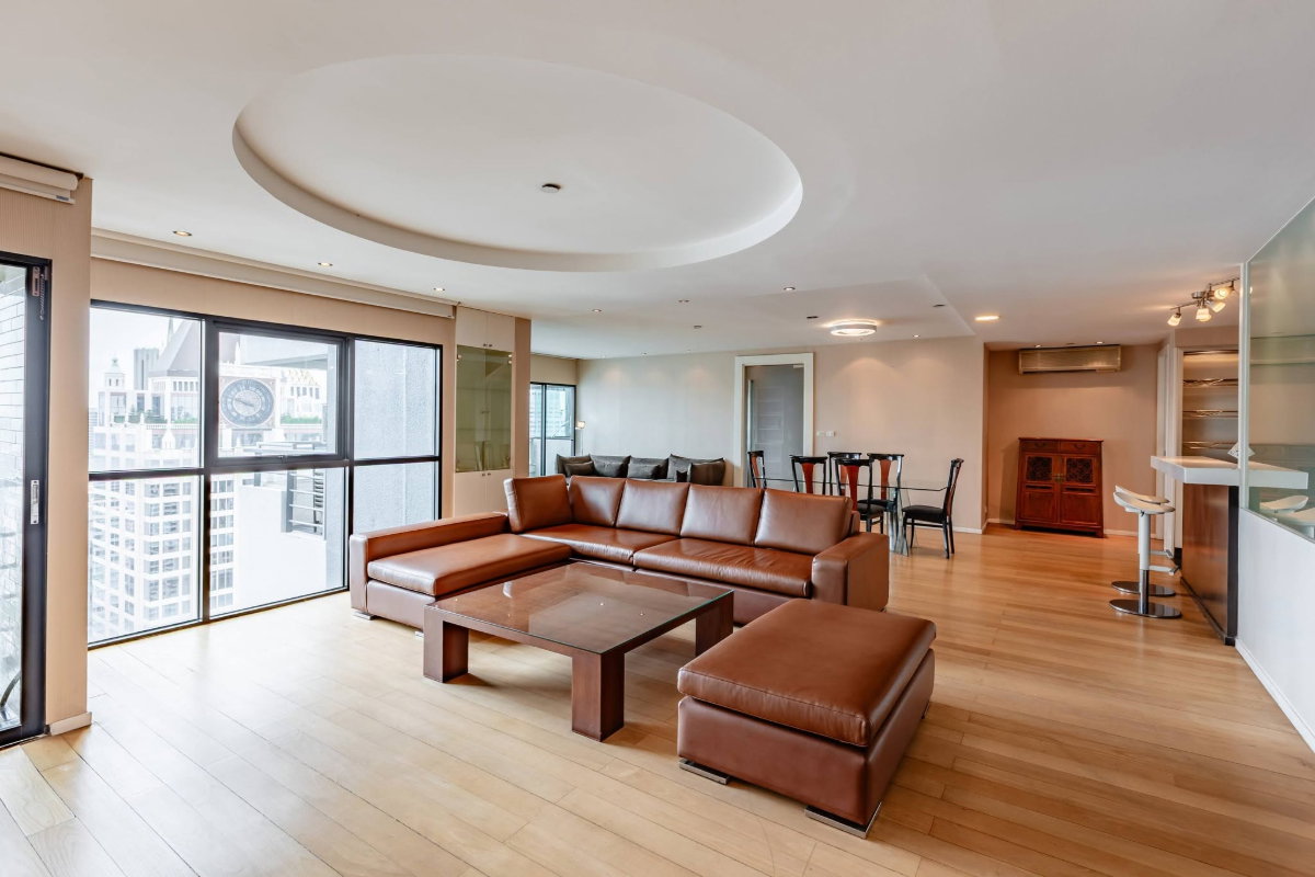 รูป ST786/ขาย คอนโดหรู Sathorn Gardens Condominium (สาธร การ์เด้นส์) ถนนสาทรใต้ ห้องใหญ่ระดับ Penthouse 230 ตร.ม. ชั้น 37 พร้อมที่จอดรถ 2 คัน - รูปที่ 1/25