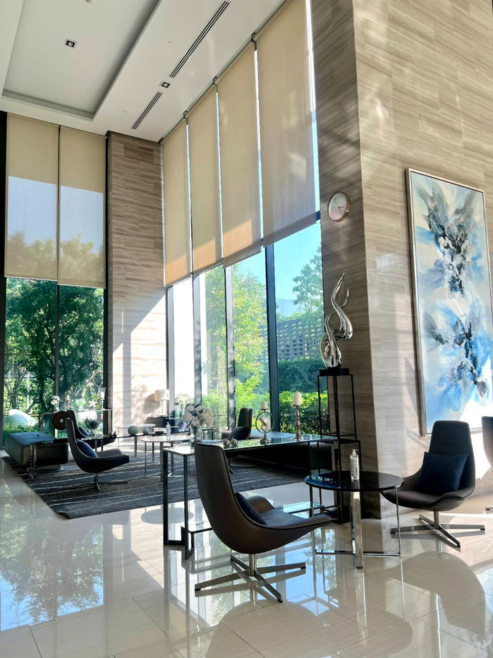 รูป ขายคอนโด High Rise 36 ชั้น 2 นอน 2 น้ำ 1 อาคาร + อาคารจอดรถ 8 ชั้น + 2 ชั้นใต้ สิ่งอำนวยความสะดวกในโครงการครบครัน อาทิ Grand Double Volume Lobby, - รูปที่ 6/23
