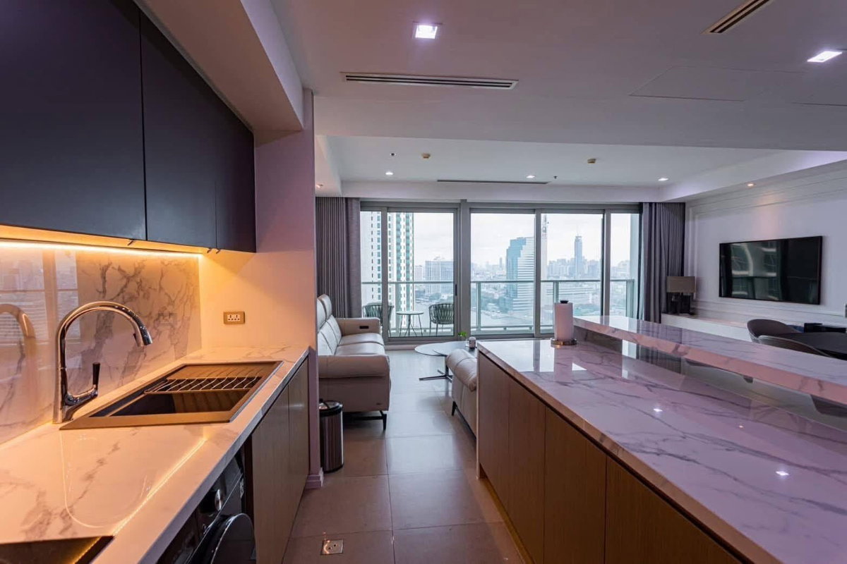 รูป ST787/ให้เช่า คอนโดหรูระดับ Super Luxury: The River Condominium (เดอะ รีเวอร์) เจริญนคร - รูปที่ 1/9