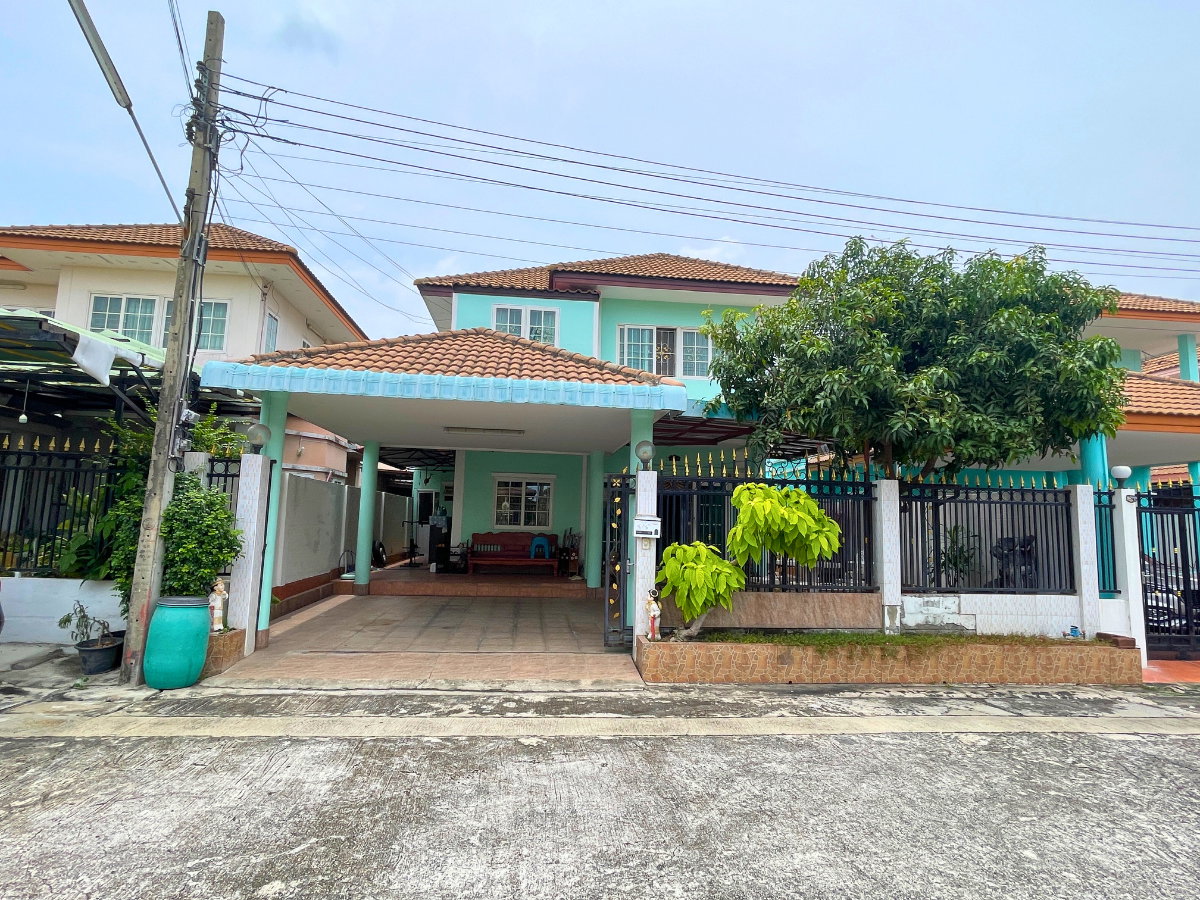 รูป ขายบ้านเดี่ยวใกล้เมกา เทพารักษ์ หมู่บ้านเฟื่องฟ้า 9 เฟส 5 ถนนเมน ซอยมังกร ซอยมังกร‑ขันดี แพรกษา ใกล้ทางด่วนและสนามบินสุวรรณภูมิ - รูปที่ 1/35