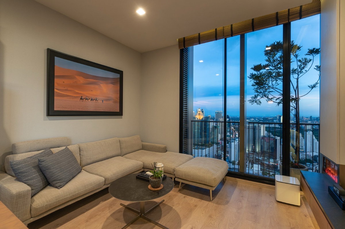 รูป ขายคอนโด Noble Be19 ห้อง Junior Penthouse 2 ห้องนอน 2 ห้องน้ำ ชั้นสูง ห้องมุม ไม่มีตึกบัง วิวโค้งแม่น้ำเจ้าพระยา ทำเลีใกล้ Terminal 21 เพียง 600 เมตร - รูปที่ 2/8
