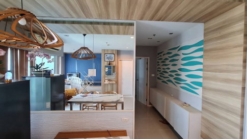 Condo for sale at Lumpini Park Beach Jomtien, near Jomtien Beach. Size: 57 sq.m., 26th floor, Tower B. Features 2 bedrooms and 2 bathrooms.