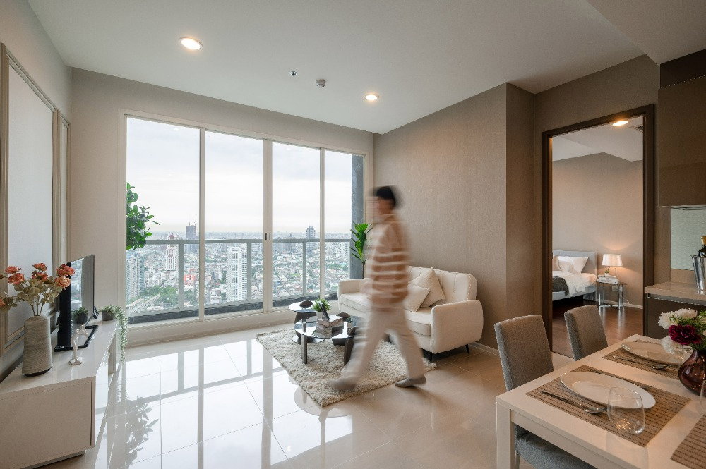 รูป ให้เช่า Menam Residences Condominium คอนโดวิวโค้งแม่น้ำเจ้าพระยา ใจกลางเจริญกรุง ใกล้โรงเรียนนานาชาติ และ Bts สะพานตากสิน • 2 ห้องนอน 2 ห้องน้ำ 2 - รูปที่ 4/50