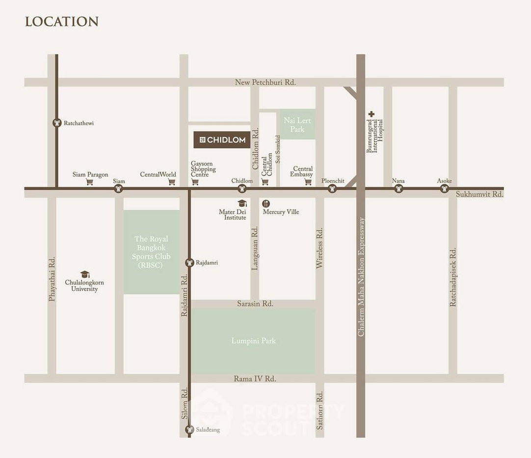 picture 2-BR Condo at 28 Chidlom near BTS Chit Lom (ID 3323270) - 17/17