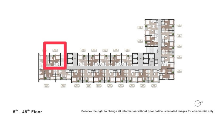 picture [Owner Post] Condo for resale down payment: Nue Epic Asoke-Rama 9, 26 sq m, 17th floor, Building B. - 2/3