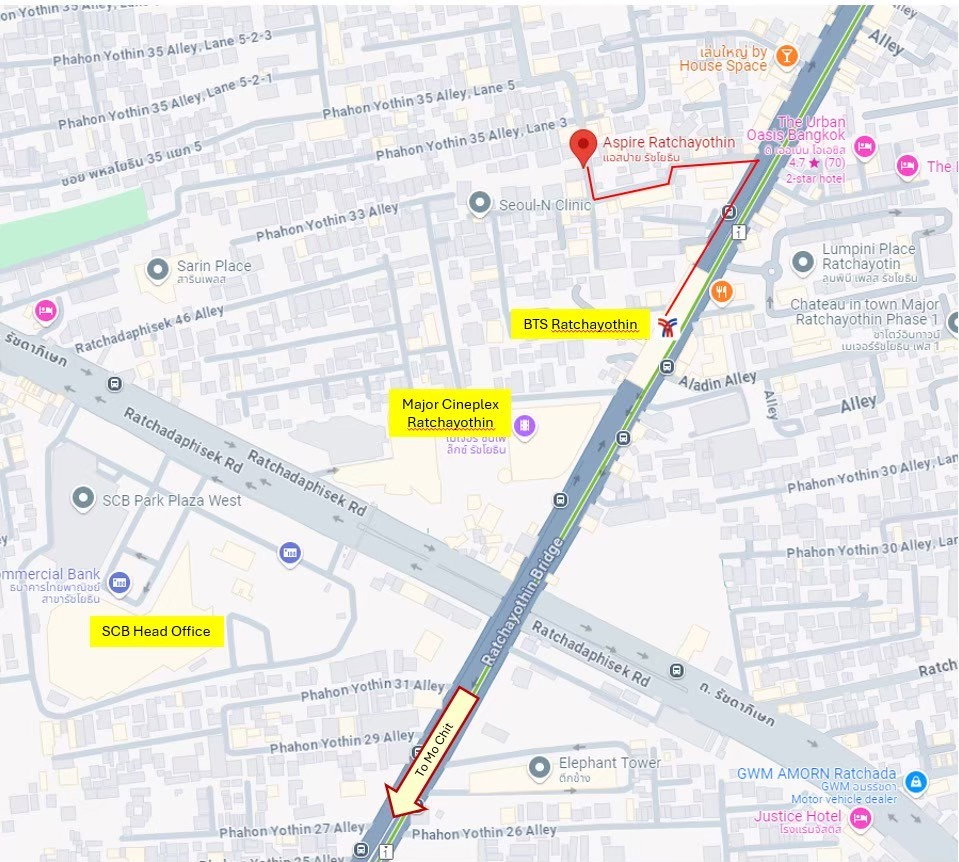 picture For Rent: Aspire Ratchayothin 350m from BTS Green line - 12/19