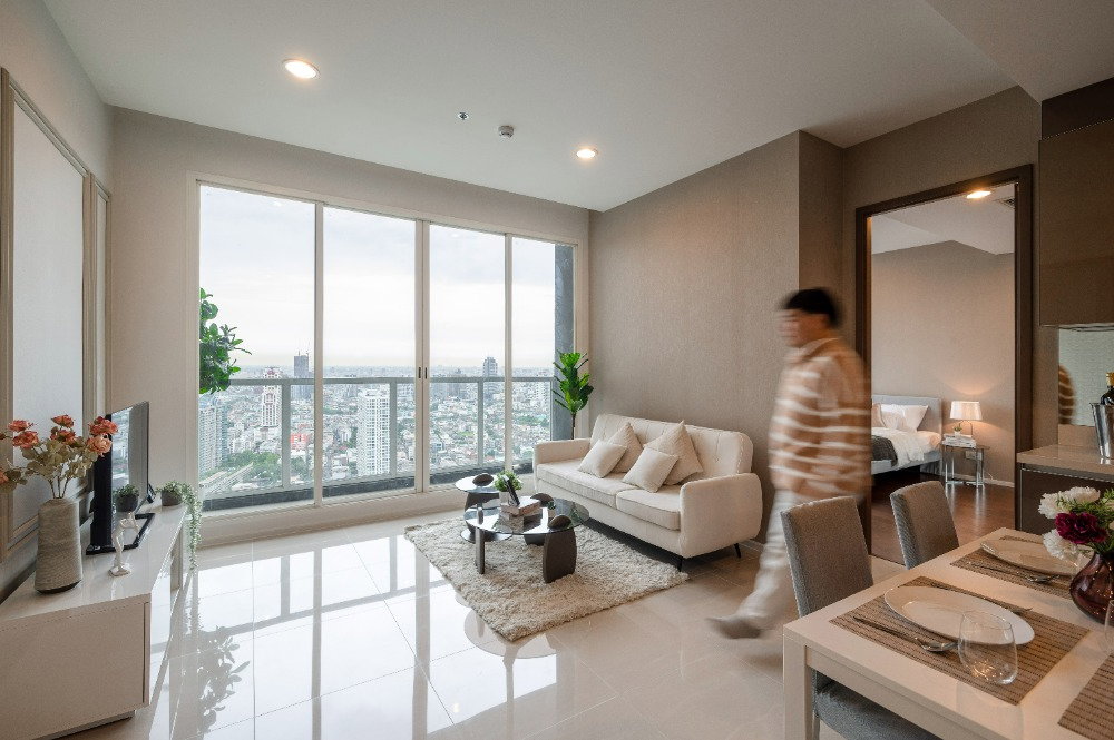 รูป ให้เช่า Menam Residences Condominium คอนโดวิวโค้งแม่น้ำเจ้าพระยา ใจกลางเจริญกรุง ใกล้โรงเรียนนานาชาติ และ Bts สะพานตากสิน • 2 ห้องนอน 2 ห้องน้ำ 2 - รูปที่ 5/50
