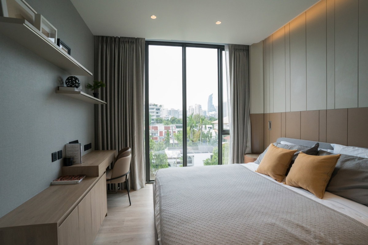 รูป ให้เช่า คอนโด SKY Thonglor 25 ขนาด 50 ตร.ม. 1 ห้องนอน 1 ห้องน้ำ ตกแต่งครบ พร้อมแม่บ้าน 3 ครั้ง/สัปดาห์ ใกล้ BTS ทองหล่อ 60,000 บาท/เดือน - รูปที่ 1/10