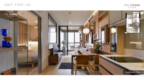ST799/ให้เช่า คอนโดหรู The Issara Sathorn (ดิ อิสสระ สาทร) ห้องใหม่ ชั้นสูง ยูนิต 37.17 ตร.ม. ตกแต่งครบ พร้อมเข้าอยู่