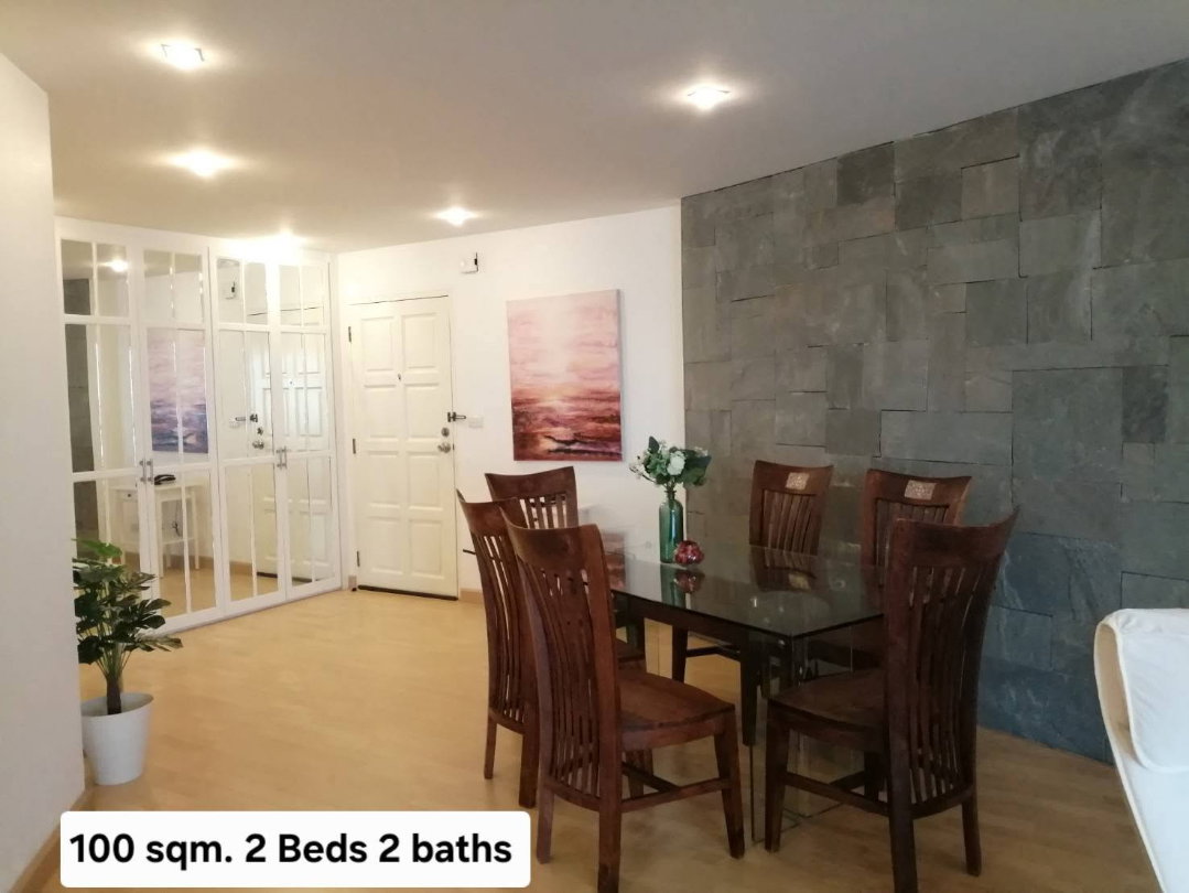 รูป ST785/ให้เช่า คอนโด Bangkok Garden Condo (แบงค็อก การ์เดน) นราธิวาสราชนครินทร์ 24 - สาทร ชั้น 13 ทาวเวอร์ G ห้องใหญ่ 100 ตร.ม. 2 ห้องนอน 2 ห้องน้ำ - รูปที่ 6/9