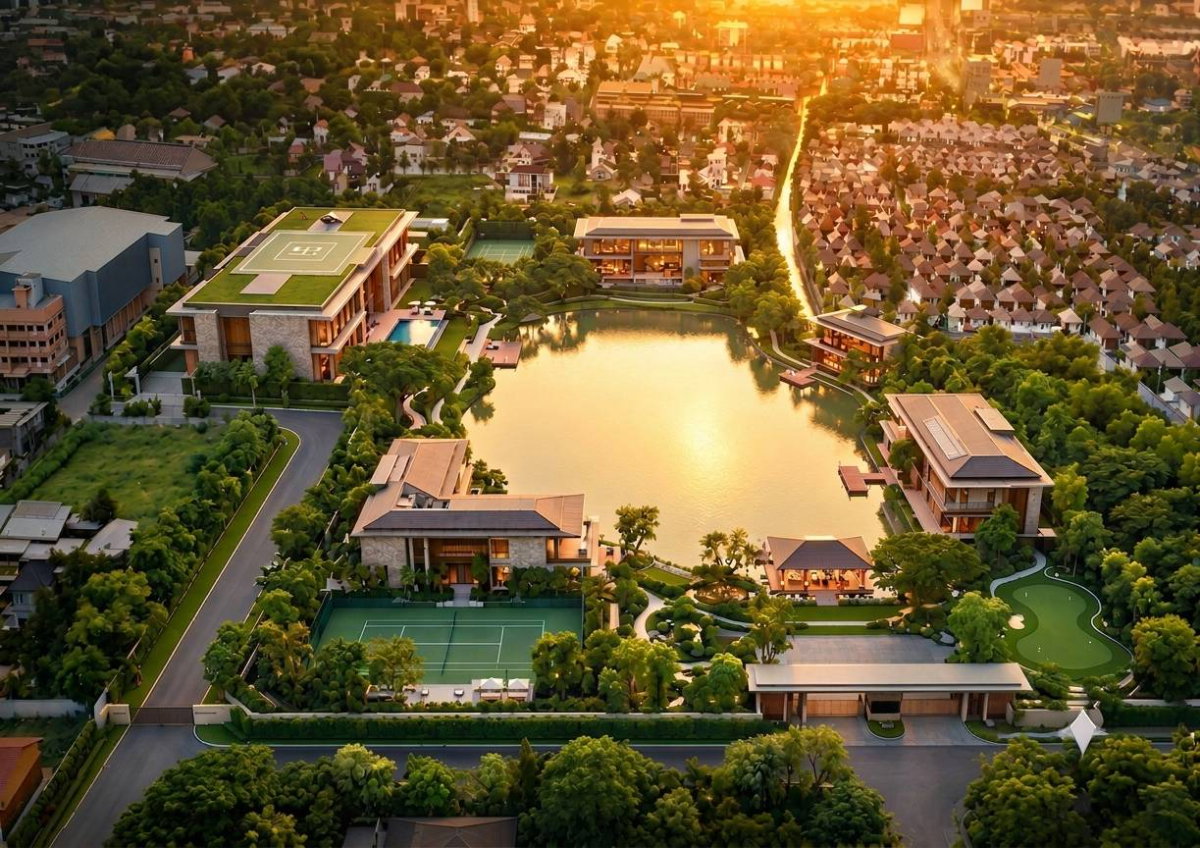 รูป ขายที่ดินผืนใหญ่ ทำเลทองใกล้สนามบินสุวรรณภูมิ (ผังเมืองสีแดง) - รูปที่ 1/5