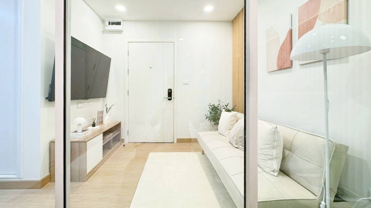 รูป ขายพลัมคอนโด ราม 60 อินเตอร์เชนจ์ ห้องรีโนเวทใหม่ สวยพร้อมอยู่ - รูปที่ 3/14