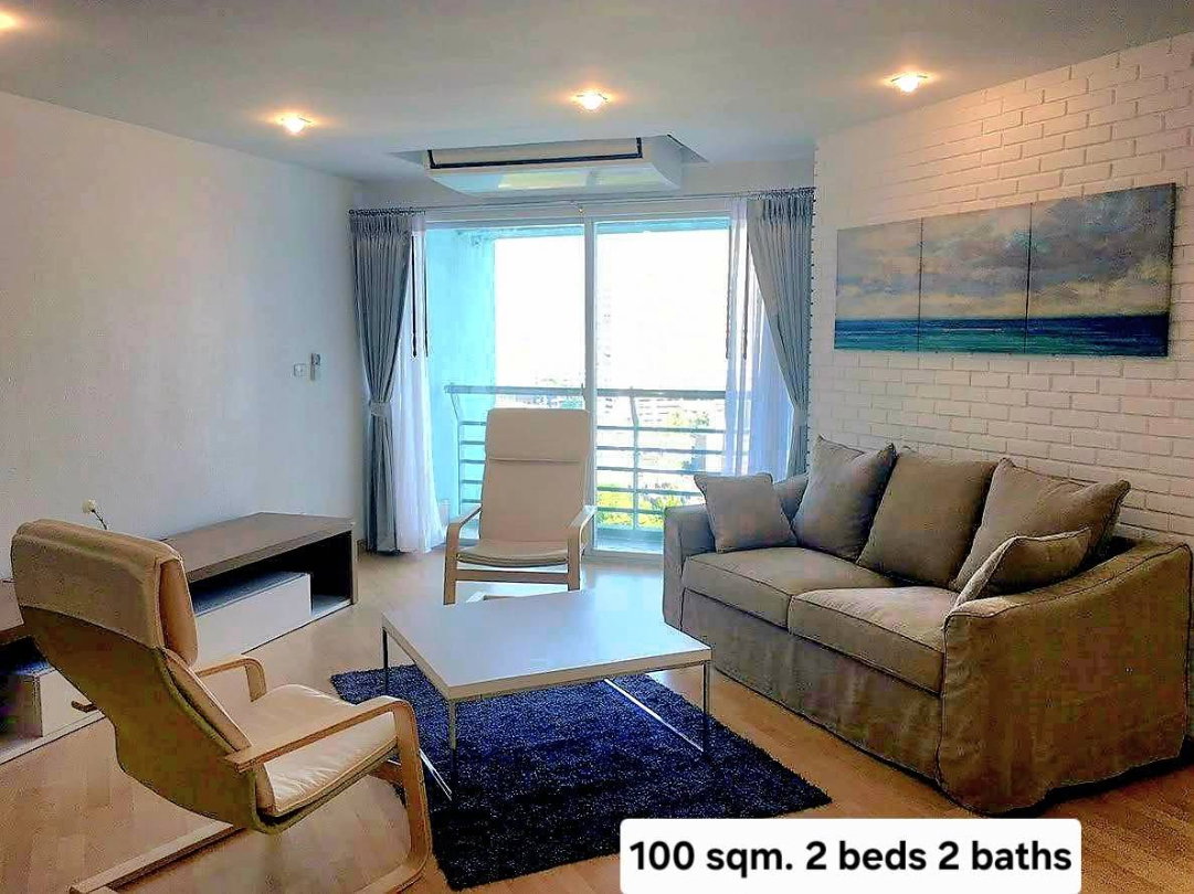 รูป ST785/ให้เช่า คอนโด Bangkok Garden Condo (แบงค็อก การ์เดน) นราธิวาสราชนครินทร์ 24 - สาทร ชั้น 13 ทาวเวอร์ G ห้องใหญ่ 100 ตร.ม. 2 ห้องนอน 2 ห้องน้ำ - รูปที่ 9/9