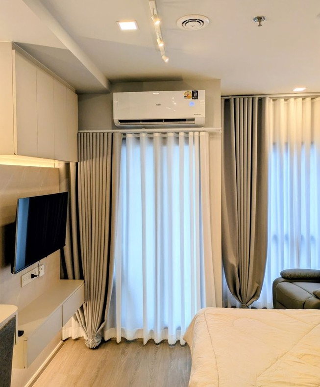 รูป Pet Friendly ตกแต่งสวยใกล้ MRT พหลโยธิน 230 ม. ห้าแยกลาดพร้าว Metris District Ladprao ชั้น 15 25 ตร.ม. 1 ห้องนอน  - รูปที่ 4/15