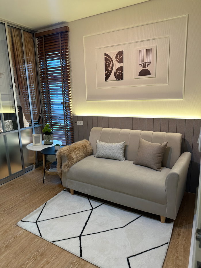 รูป ห้องมุม วิวสวน แต่งสวย! V CONDO ลาดกระบัง 35 ตร.ม. | 1 ห้องนอน 1 ห้องน้ำ เพียง 9,900 บาท/เดือน - รูปที่ 2/11