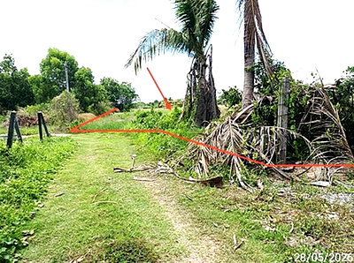 ขายที่ดิน : ที่ดินว่างเปล่า 1384.5 ตร.วา เมืองนครนายก นครนายก 1.6M