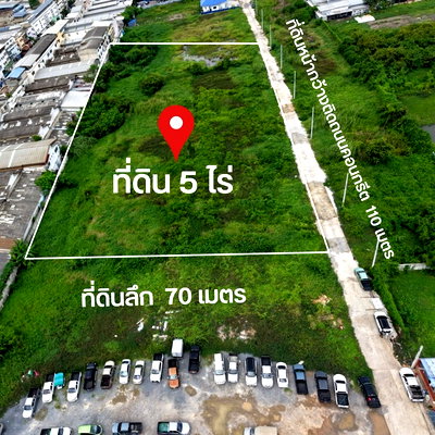ที่ดิน เขตบางขุนเทียน : ขายที่ดิน 5 ไร่ ถมแล้ว! เทียนทะเล 26