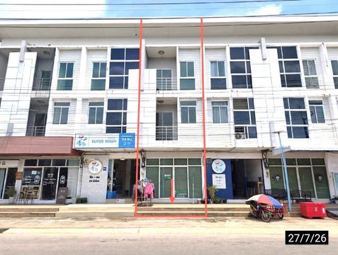 อาคารพาณิชย์ 21.3 ตร.วา เมืองกาฬสินธุ์ กาฬสินธุ์ 3.8M