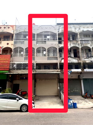 เช่าอาคารพาณิชย์ นิคมบางปู : ให้เช่า อาคารพาณิชย์ (ตึกแถว) 3.5 ชั้น บางเมือง ถ.ศรีนครินทร์ เหมาะทำการค้า ออฟฟิศ ใกล้ทางด่วนกาญจนาภิเษก  ไทวัสดุ โฮมโปร โรบินสันสมุทรปราการ  