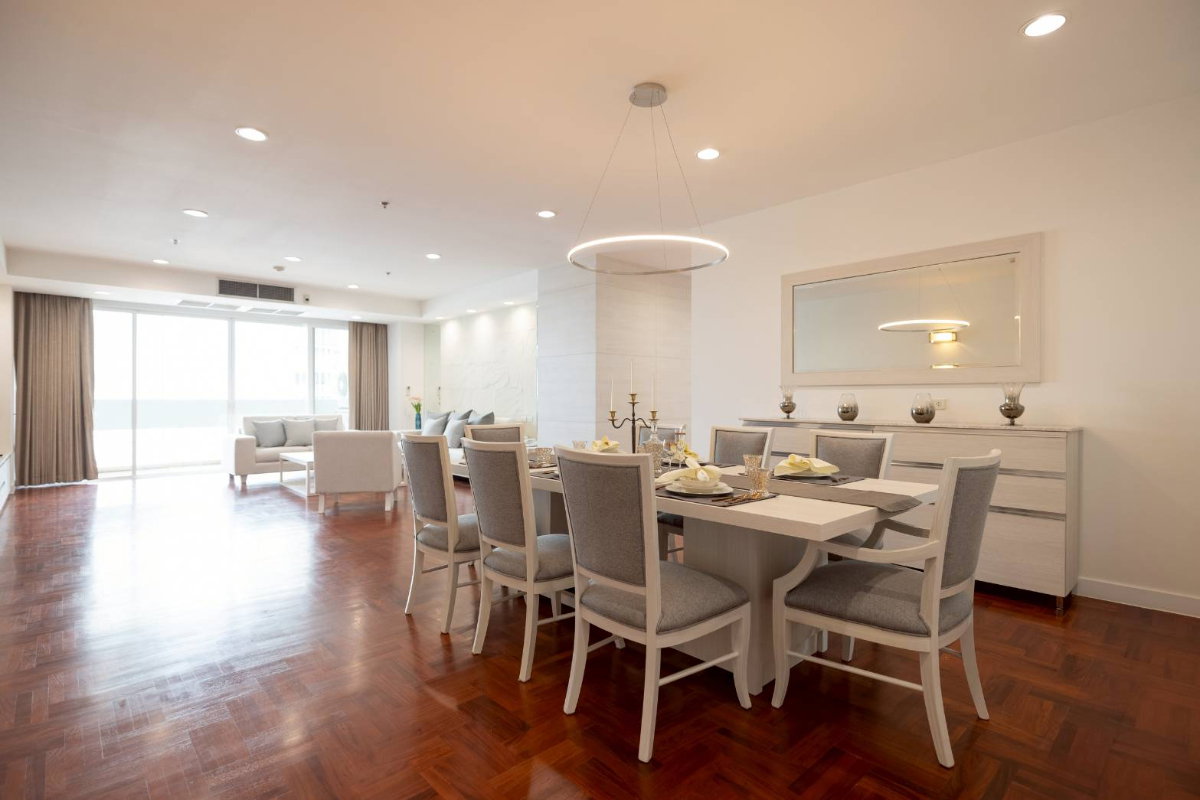 รูป ให้เช่าห้องชุด The Grand Sethiwan Sukhumvit 24 250 ตร.ม 3+1 นอน 4 น้ำ ชั้น 17-19 Full Furnished - รูปที่ 6/21