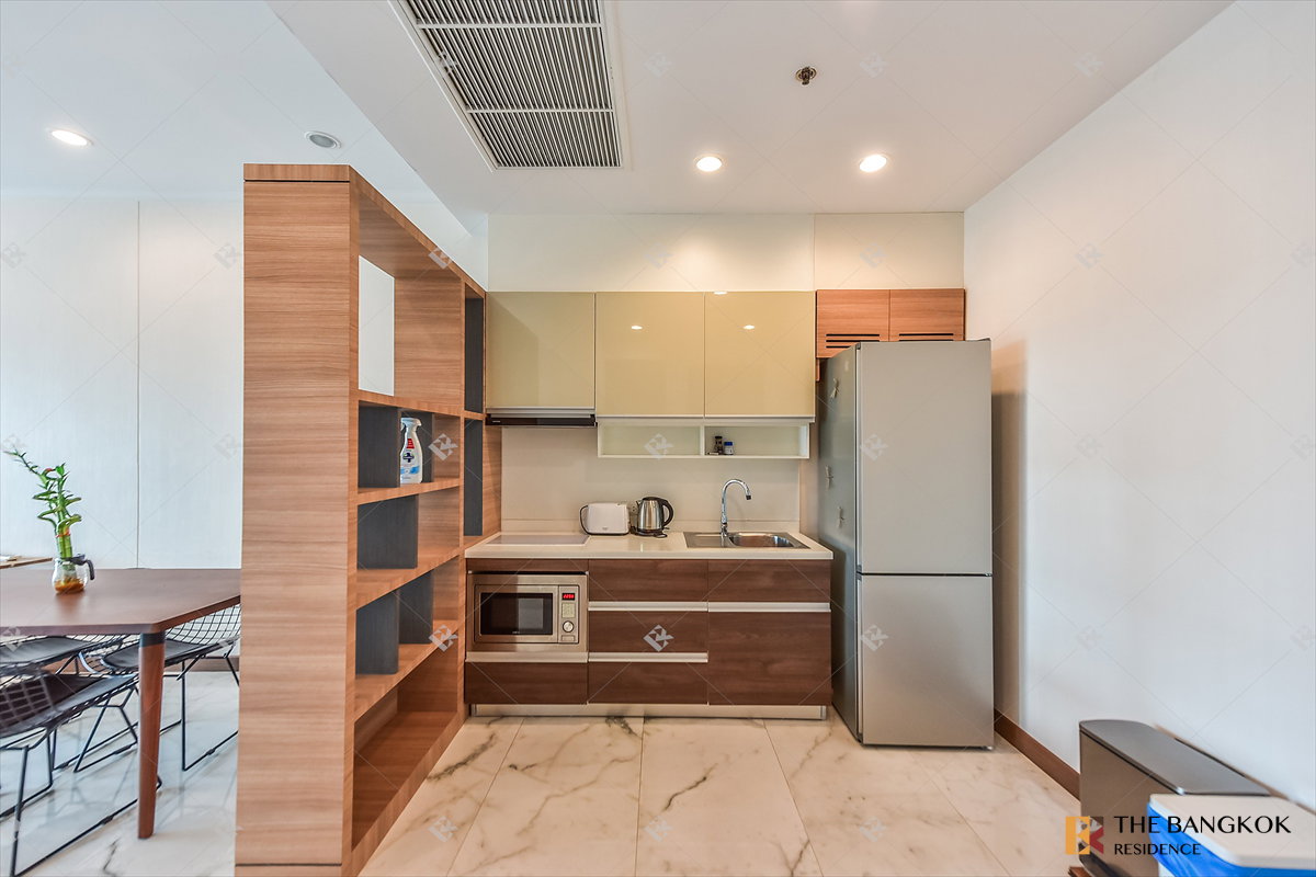 รูป เช่าคอนโด 🌇 Supalai Elite Surawong 1นอน 49ตร.ม. 27k 💎 ห้องสวย แต่งเต็ม ชั้นสูงมาก ระเบียงทิศตะวันตก ใกล้ MRT สามย่าน  - รูปที่ 8/10