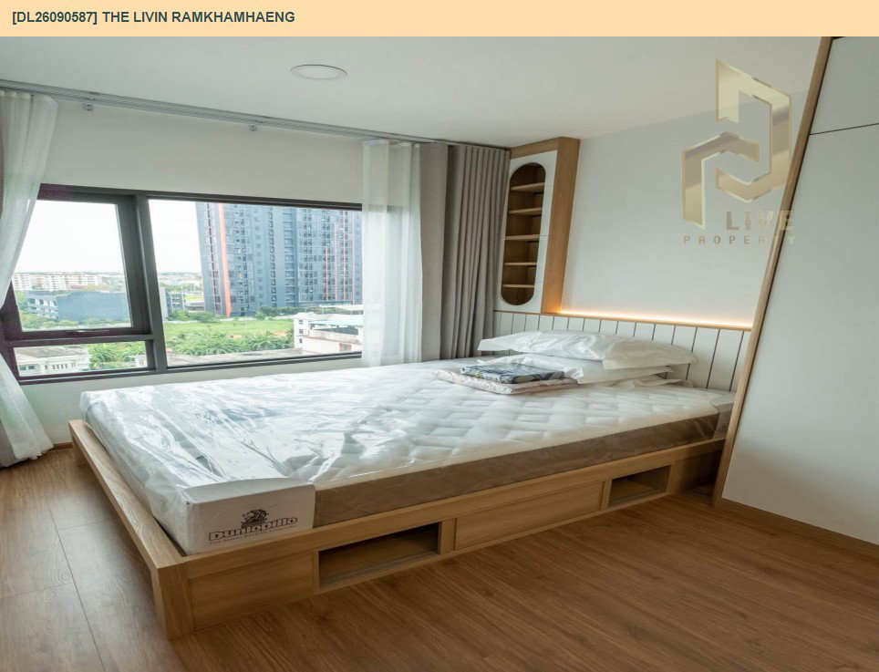 รูป DL26090587 ให้เช่าคอนโด เดอะ ลิฟวิ่น รามคำแหง (The Livin Ramkhamhaeng) ใกล้ - พร้อมเข้าอยู่ โทรด่วน 0653619502 LineID @952jdxxk - รูปที่ 2/8