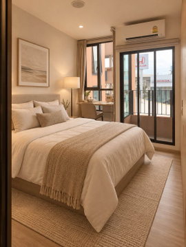 🔥Available for immediate move-in🔥 GO#2218 Brown Condo Phaholyothin 67✅ Add Line to schedule a viewing 🌸