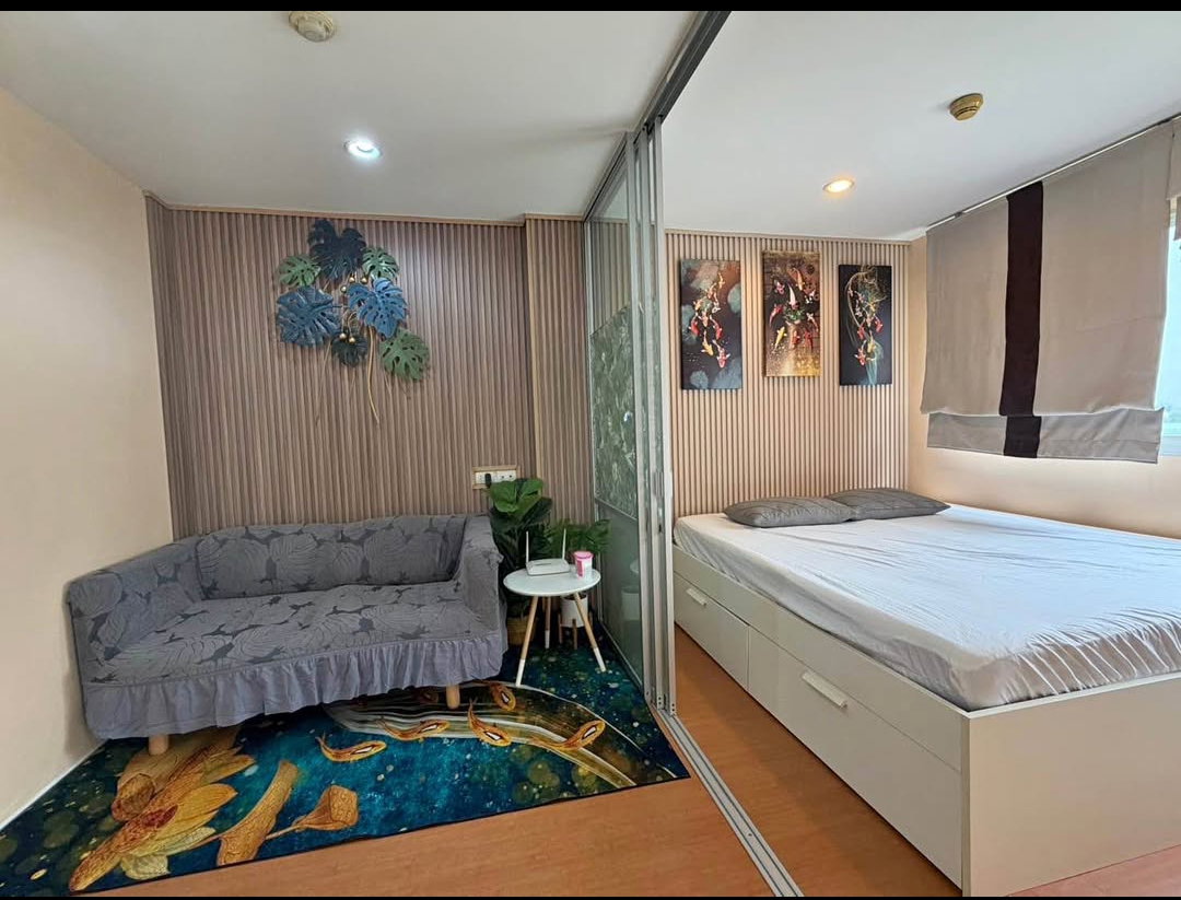 รูป ลุมพินี นิด้า-เสรีไทย2 | 1 นอน 23 ตร.ม. | อาคาร A ชั้น 8 | **ค่าเช่า 6,500 บาท** นัดชม แอดไลน์ ID : @property.ma - รูปที่ 1/9