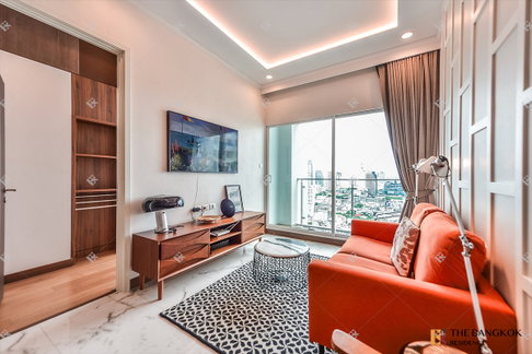 เช่าคอนโด 🌇 Supalai Elite Surawong 1นอน 49ตร.ม. 27k 💎 ห้องสวย แต่งเต็ม ชั้นสูงมาก ระเบียงทิศตะวันตก ใกล้ MRT สามย่าน