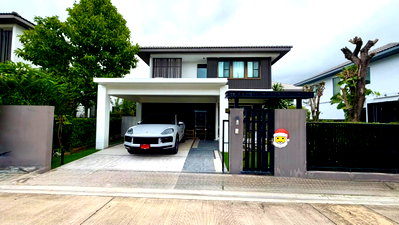 บ้านเดี่ยวให้เช่า : 🏡✨ให้เช่าบ้านเดี่ยวหรู หมู่บ้านมัณฑนา บางนา กม.7 4 ห้องนอน 3 ห้องน้ำ บ้านเดี่ยวบรรยากาศเงียบสงบ เป็นส่วนตัว เหมาะสำหรับครอบครัวและชาวต่างชาติ