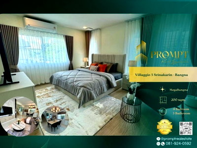 เช่าบ้านเดี่ยว นิคมอุตสาหกรรมบางปู : UV01959 - Villaggio 3 Srinakarin - Bangna : MegaBangna