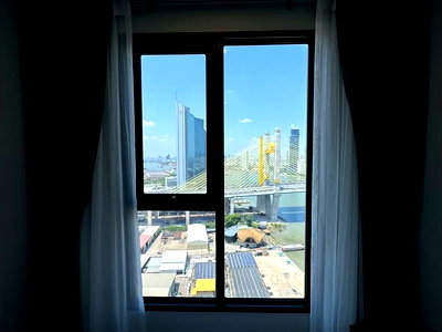 Condos for rent : AA689470 | 1Bed | 1Bath | BTS Krung Thon Buri | 29sqm | THB 16,500/mo | Fl.28 — NUE Riverest Ratburana Ratburana