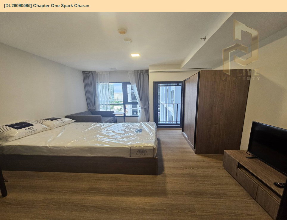 รูป DL26090585 ให้เช่าคอนโด แชปเตอร์ วัน สปาร์ก จรัญ (Chapter One Spark Charan) ใกล้ MRT บางพลัด พร้อมเข้าอยู่ โทรด่วน 0653619502 LineID @952jdxxk - รูปที่ 2/5