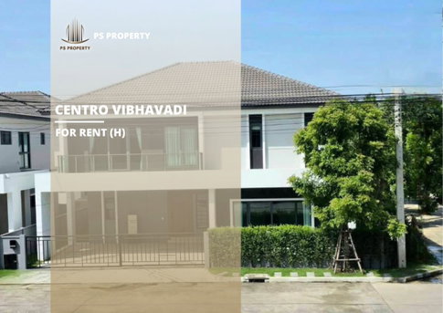 Detached house for rent 📍 Centro Vibhavadi 📍 4 bedrooms, 6 bathrooms; fully furnished and equipped with appliances.