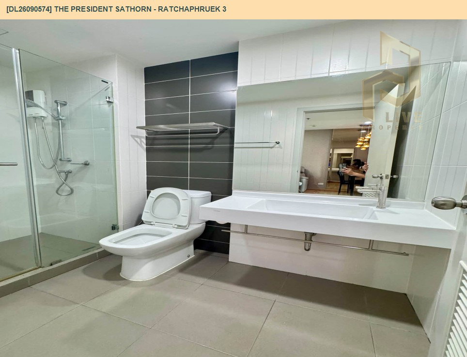 รูป DL26090574 ให้เช่าคอนโด เดอะ เพรสซิเดนท์ สาทร - ราชพฤกษ์ 3 (The President Sathorn - Ratchaphruek 3) ใกล้ BTS บางหว้า พร้อมเข้าอยู่ โทรด่วน 0653619502 LineID @952jdxxk - รูปที่ 9/13