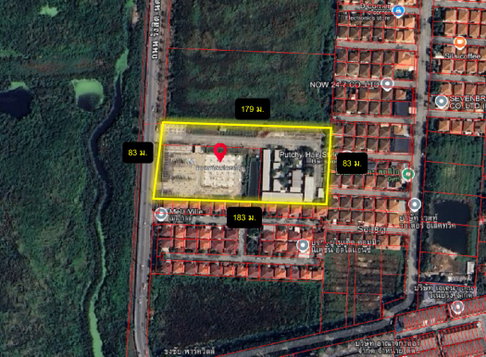ขาย ที่ดิน คลอง 2 ลำลูกกา 9 ไร่ 1 งาน ใกล้ถ.รังสิต-นครนายกแค่ 1.6 กม.
