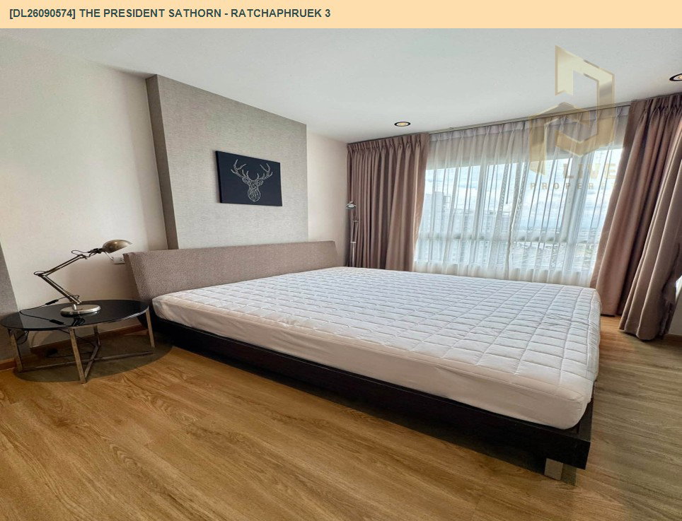 รูป DL26090574 ให้เช่าคอนโด เดอะ เพรสซิเดนท์ สาทร - ราชพฤกษ์ 3 (The President Sathorn - Ratchaphruek 3) ใกล้ BTS บางหว้า พร้อมเข้าอยู่ โทรด่วน 0653619502 LineID @952jdxxk - รูปที่ 5/13