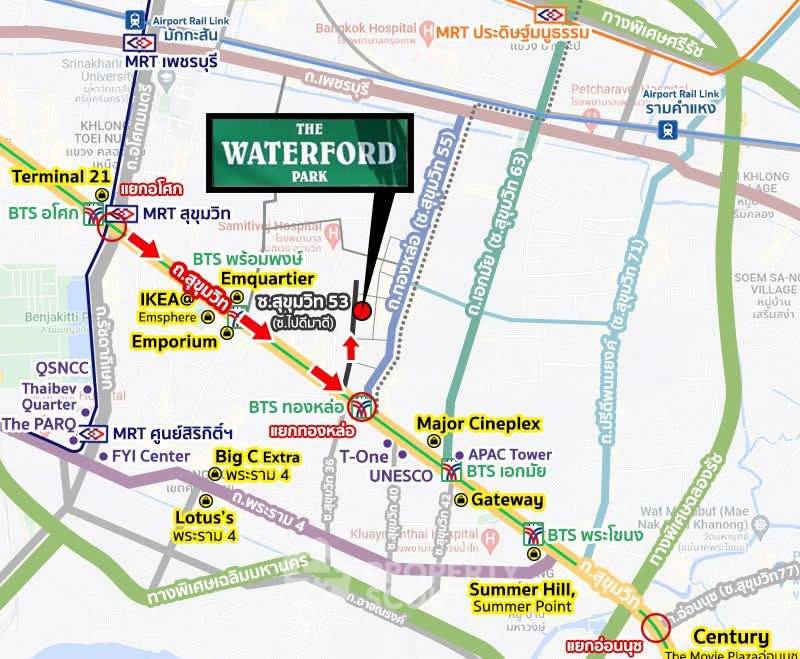 รูป คอนโด 3 ห้องนอน ที่ The Waterford Park Sukhumvit 53 ใกล้ BTS ทองหล่อ (ID 3328340) - รูปที่ 11/11