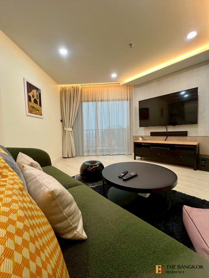 รูป 💖💖 เช่าคอนโด 💎 Belle Grand Rama 9 2นอน 101ตร.ม. 53k ✨ เฟอร์และเครื่องใช้ไฟฟ้าครบ ใกล้ MRT พระราม 9 - รูปที่ 1/13