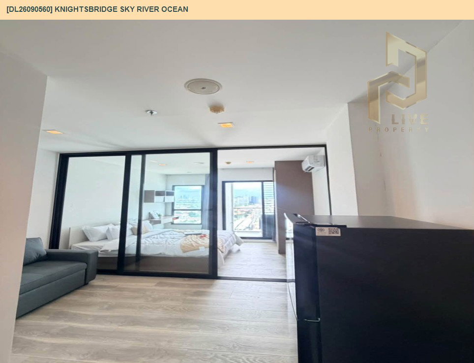 รูป DL26090560 ให้เช่าคอนโด ไนท์บริดจ์ สกาย ริเวอร์ โอเชี่ยน (KnightsBridge Sky River Ocean) ใกล้ BTS ปากน้ำ พร้อมเข้าอยู่ โทรด่วน 0638692663 LineID @952jdxxk - รูปที่ 7/11