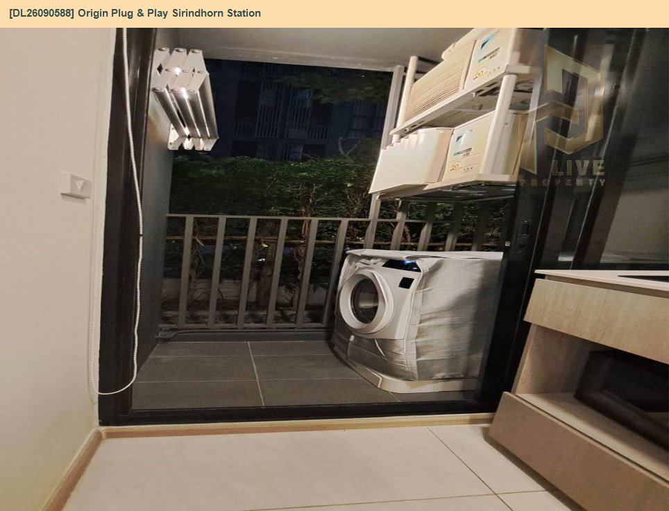 รูป DL26090588 ให้เช่าคอนโด ออริจิ้น ปลั๊ก แอนด์ เพลย์ สิรินธร สเตชั่น (Origin Plug & Play Sirindhorn Station) ใกล้ MRT สิรินธร พร้อมเข้าอยู่ โทรด่วน 0614453194 LineID @952jdxxk - รูปที่ 13/14