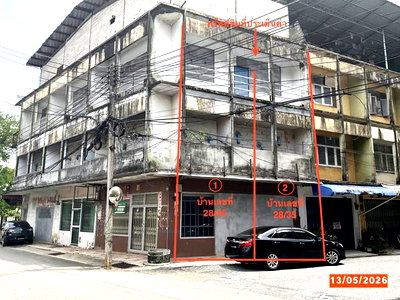 ขายอาคารพาณิชย์ : อาคารพาณิชย์ 55.4 ตร.วา เมืองตรัง ตรัง 14M