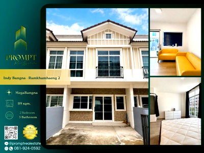 Houses for rent Ramkhamhaeng University 2 : IJ04541 - Indy Bangna - Ramkhamhaeng 2 : MegaBangna