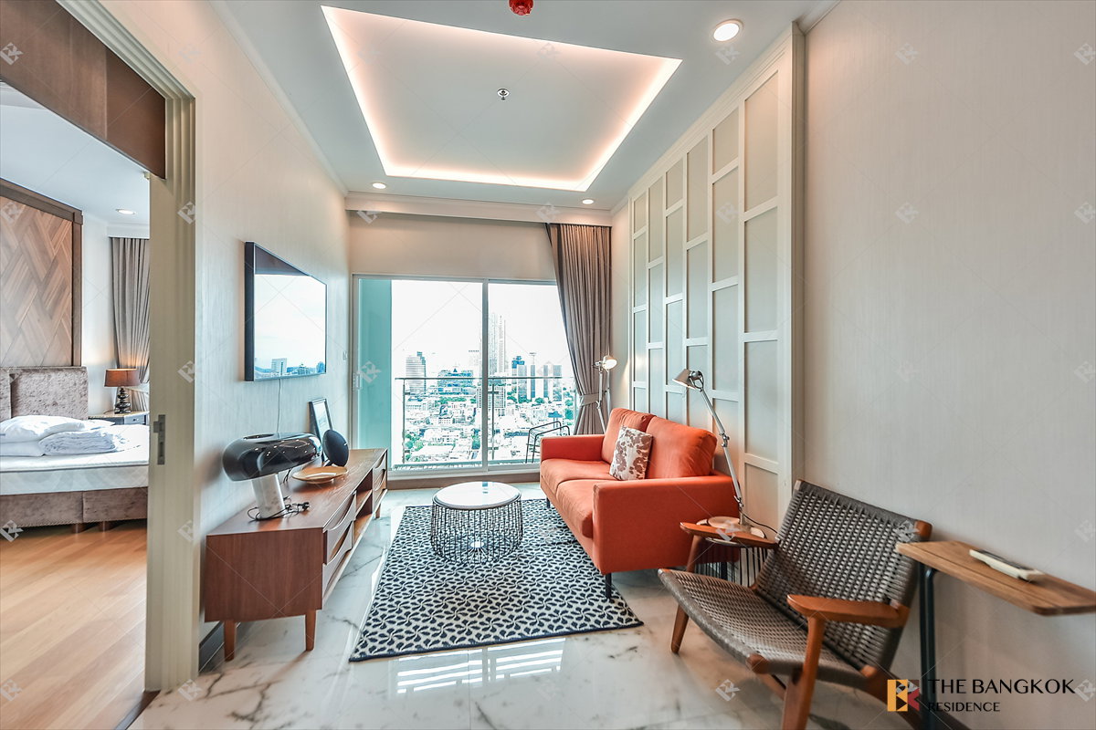 รูป เช่าคอนโด 🌇 Supalai Elite Surawong 1นอน 49ตร.ม. 27k 💎 ห้องสวย แต่งเต็ม ชั้นสูงมาก ระเบียงทิศตะวันตก ใกล้ MRT สามย่าน  - รูปที่ 6/10