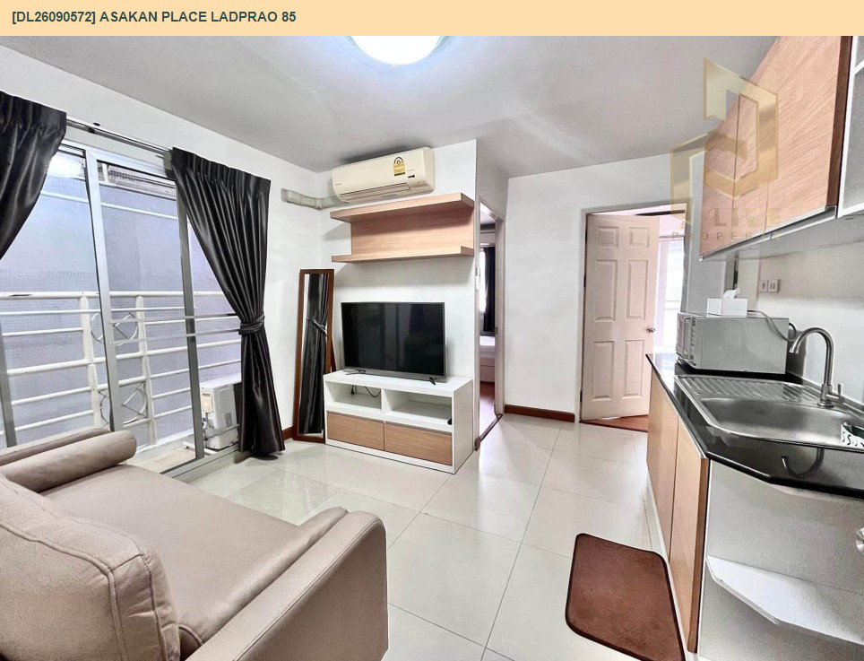 รูป DL26090572 ให้เช่าคอนโด อัสสกาญจน์ เพลส ลาดพร้าว 85 (Asakan Place Ladprao 85) ใกล้ - พร้อมเข้าอยู่ โทรด่วน 0638692663 LineID @952jdxxk - รูปที่ 2/7